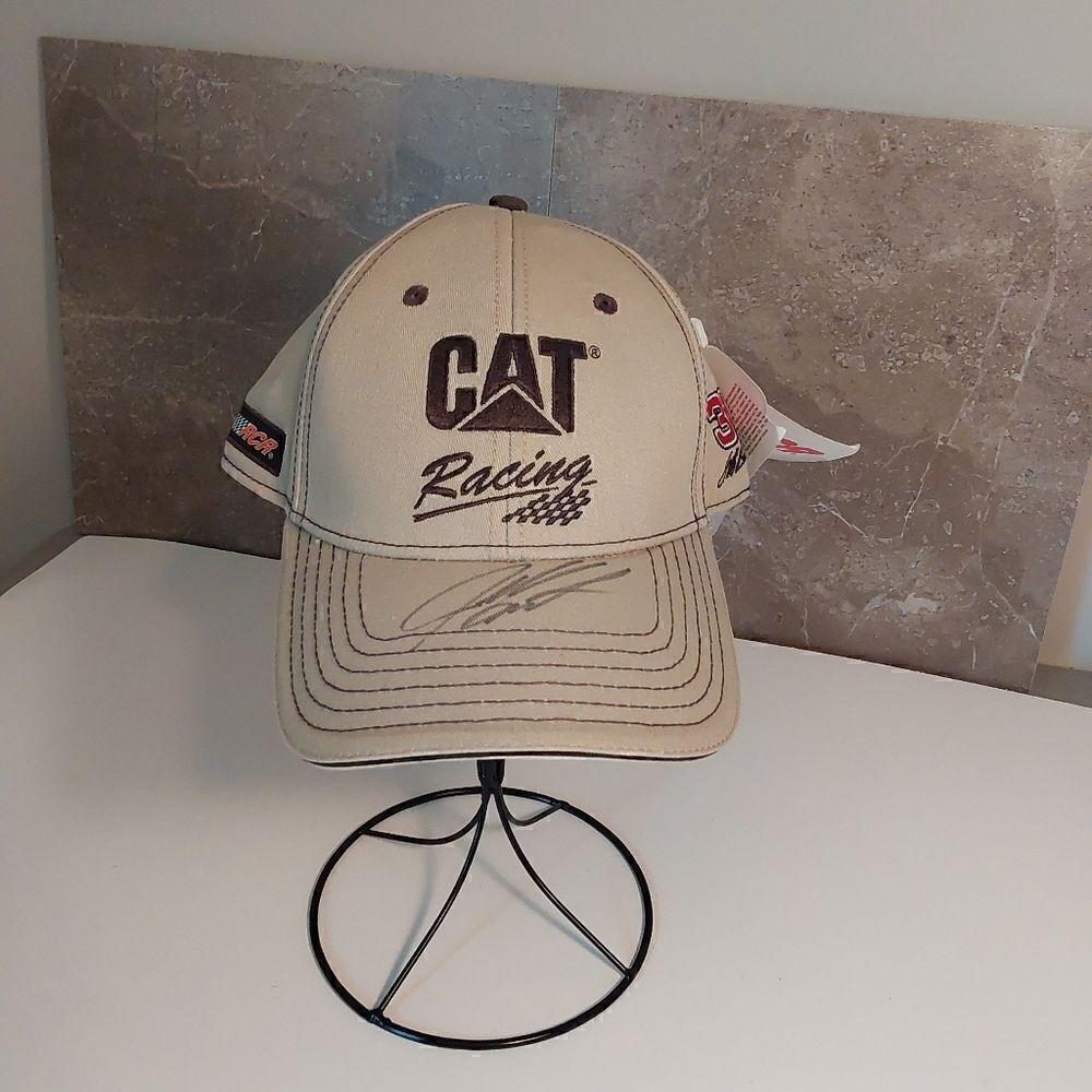 RCR hat CAT Racing Jeff Burton signed